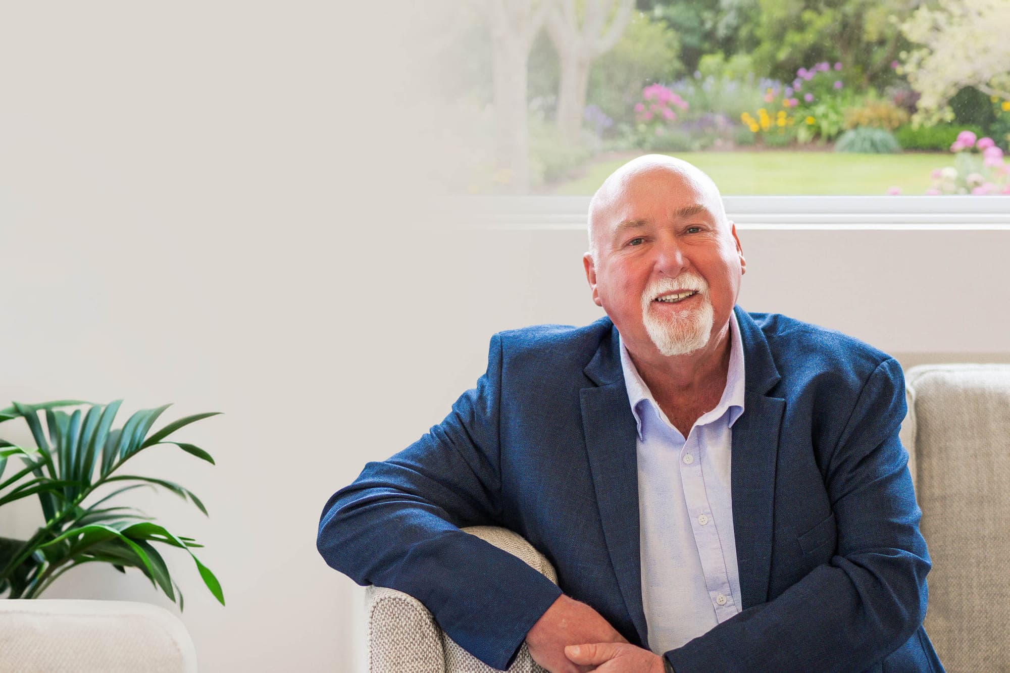 Portrait of Gerald Davies, Roberts Real Estate Devonport, by Brand in Black