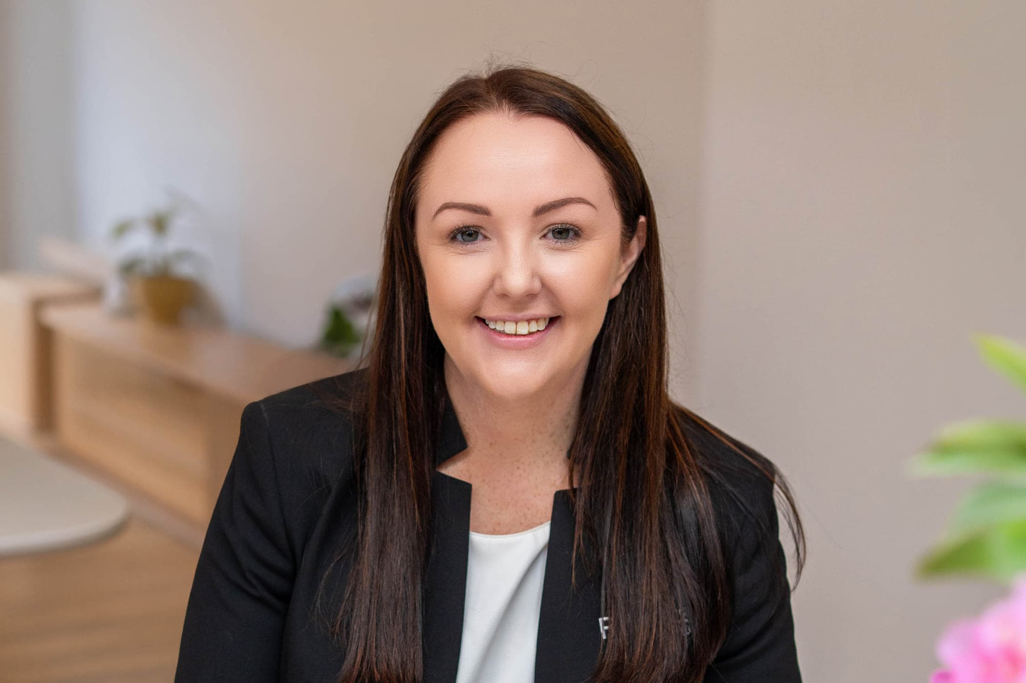 Portrait of Sam Dougan, Roberts Real Estate Devonport, by Brand in Black