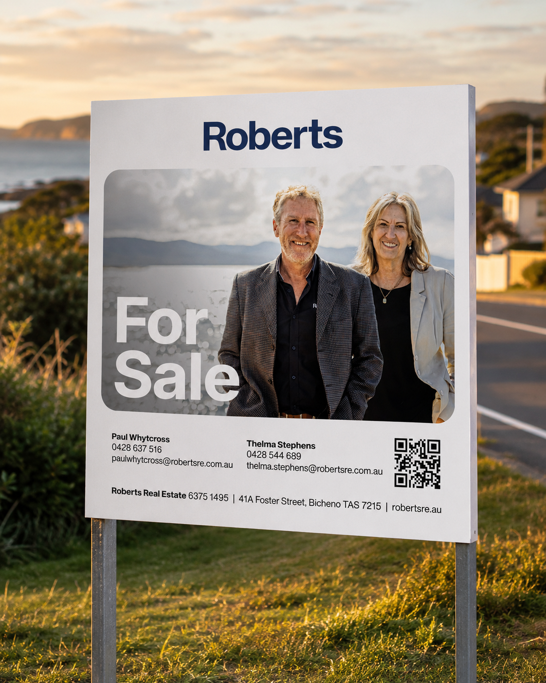 Roberts Real Estate Signage by Brand in Black